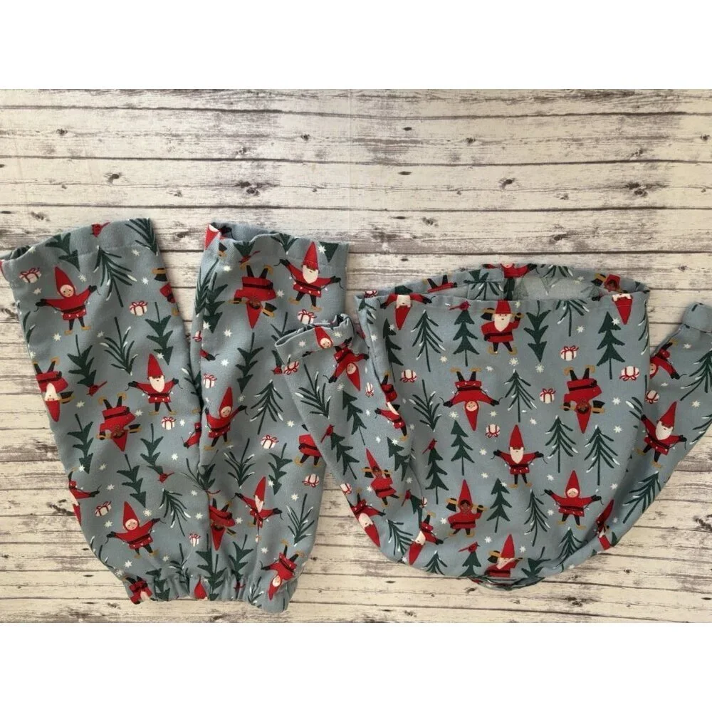 Hanna Andersson‎ Holiday Flannel Pajama Set 2T Holiday Harvest Elves Christmas